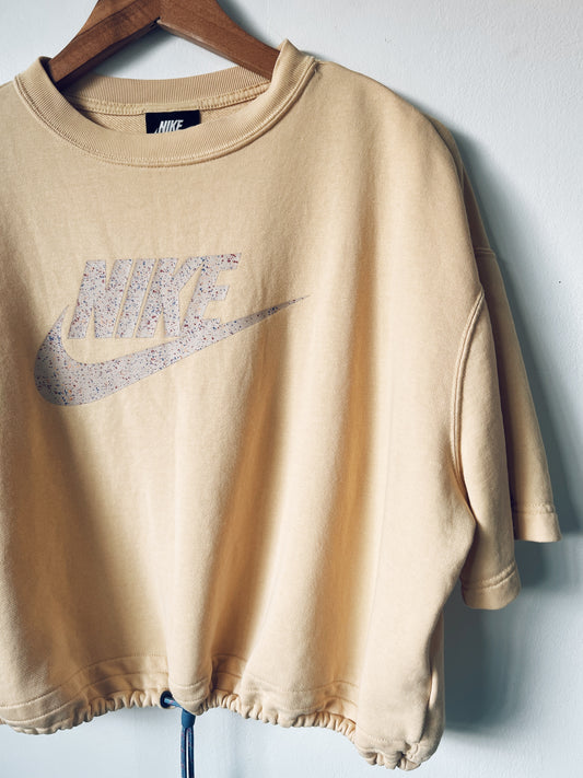 Yellow Nike Cropped Tshirt