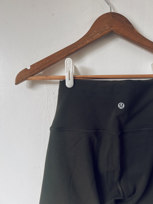 Dark Green Lululemon Athletic Shorts