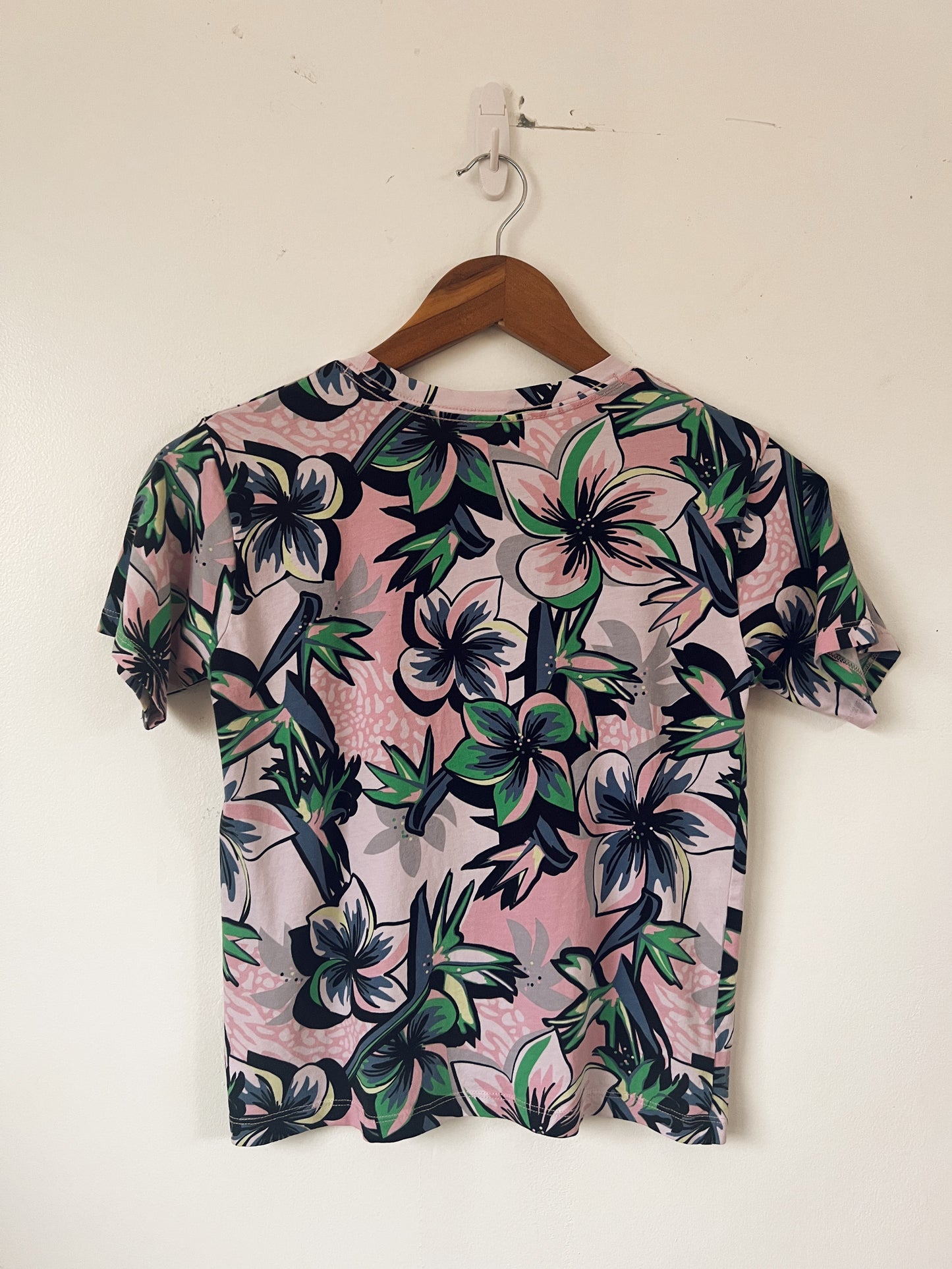 Pink Floral Adidas Tshirt