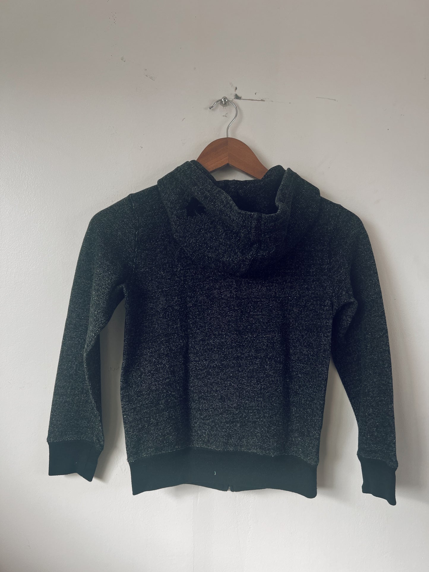 Classic Black Roots Zip Up Hoodie