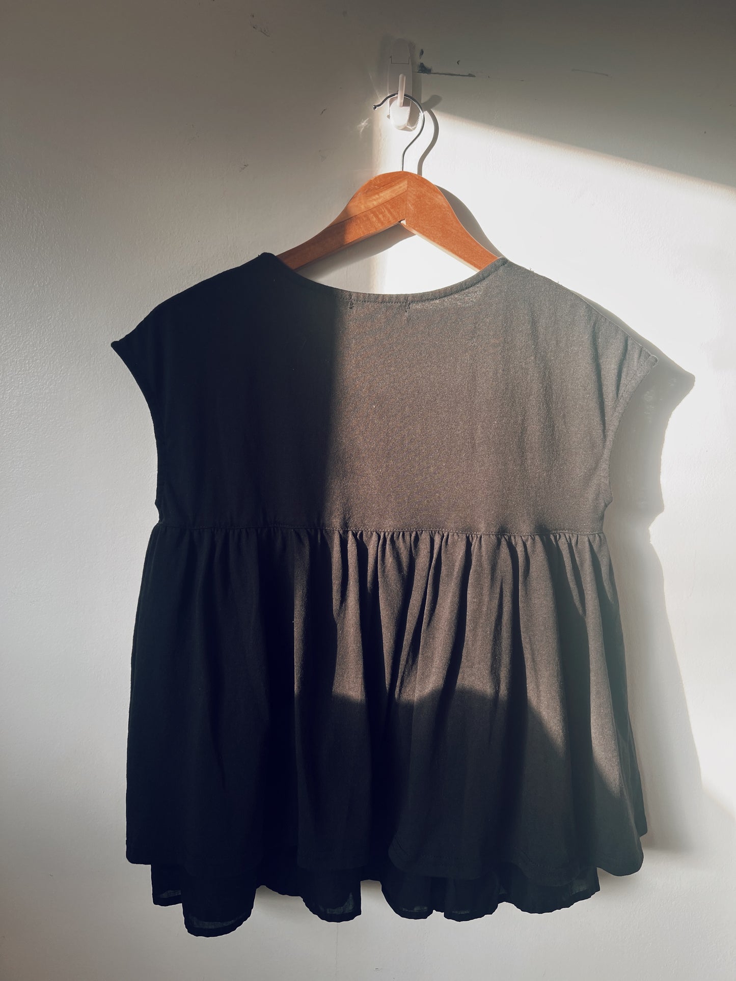 Black Baby Doll Sleeveless Top