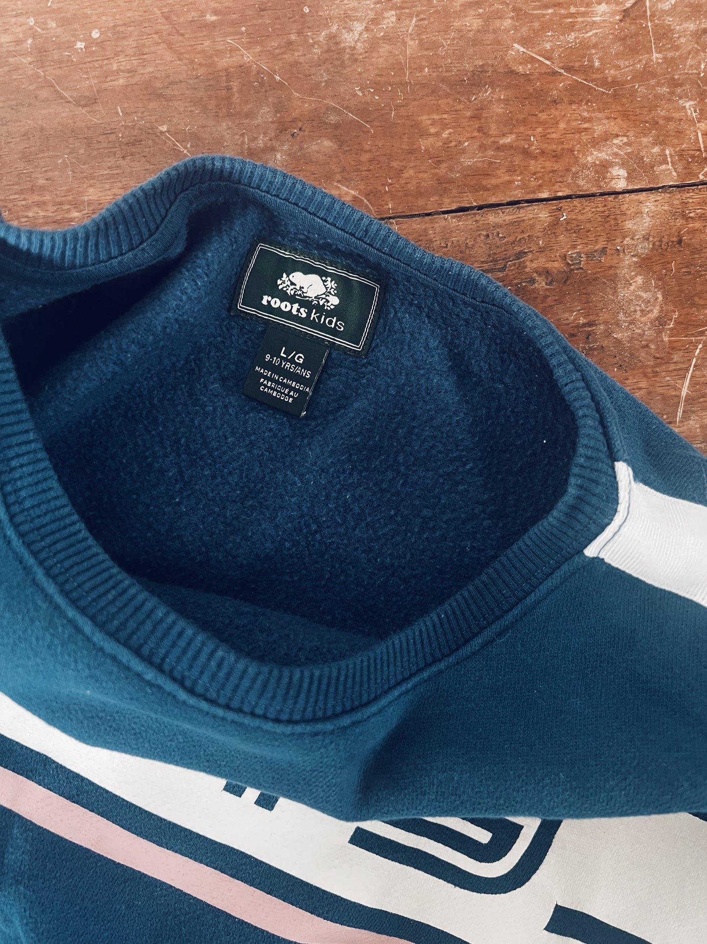 Blue Cropped Roots Sweatshirt