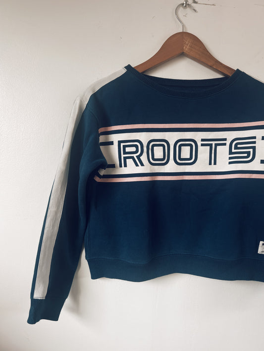 Blue Cropped Roots Sweatshirt