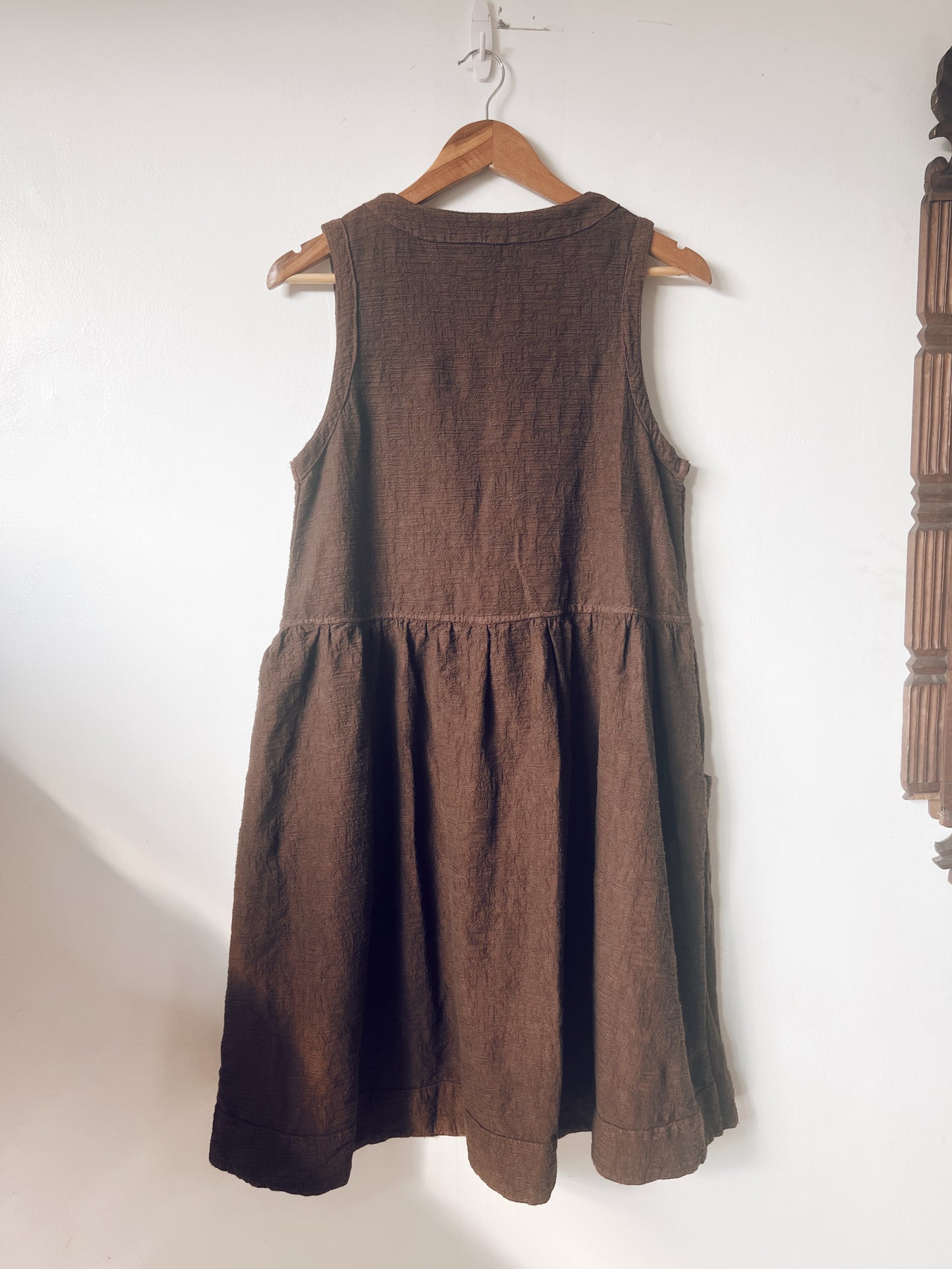 Dark Brown Sleeveless Dress