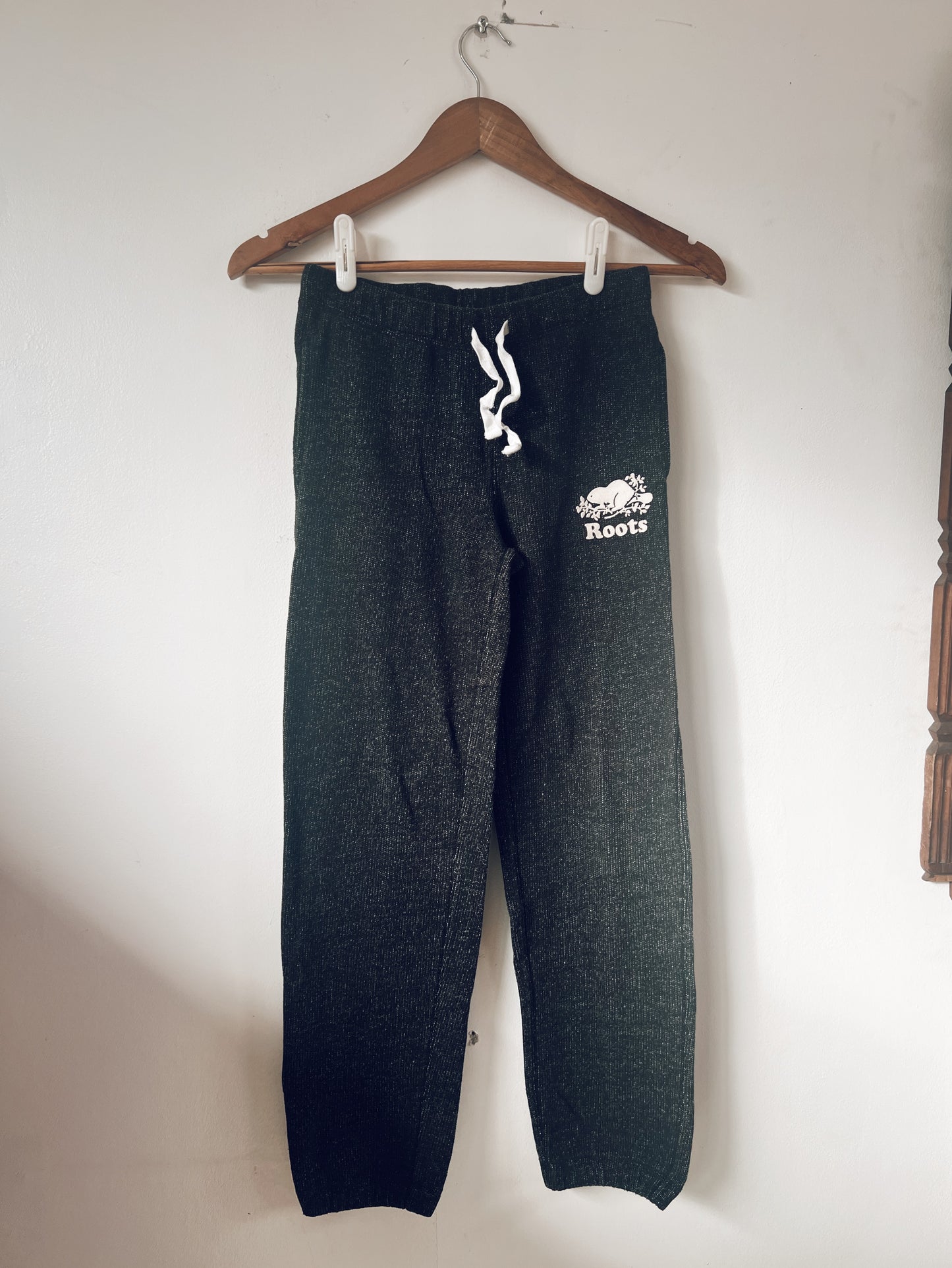 Classic Black Roots Sweatpants with Logo