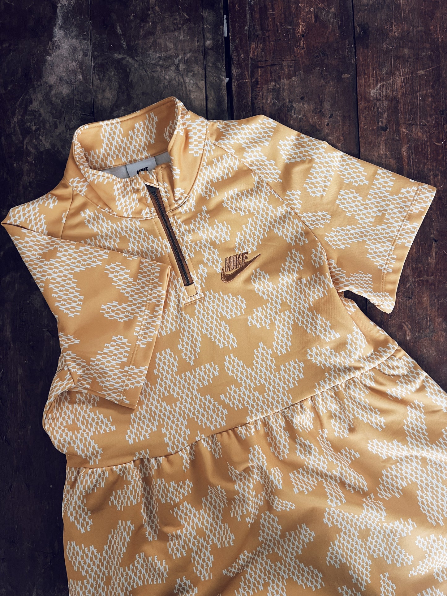 Yellow Nike Short Sleeve Dress