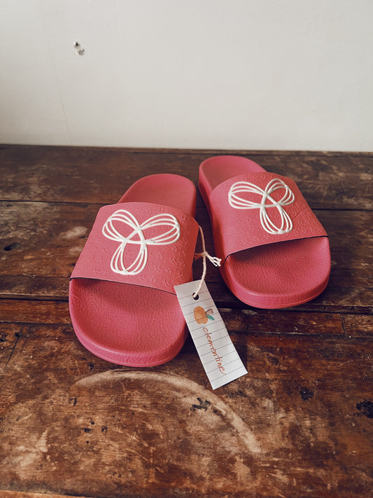 Hot Hot Hot Pink Slip Ons