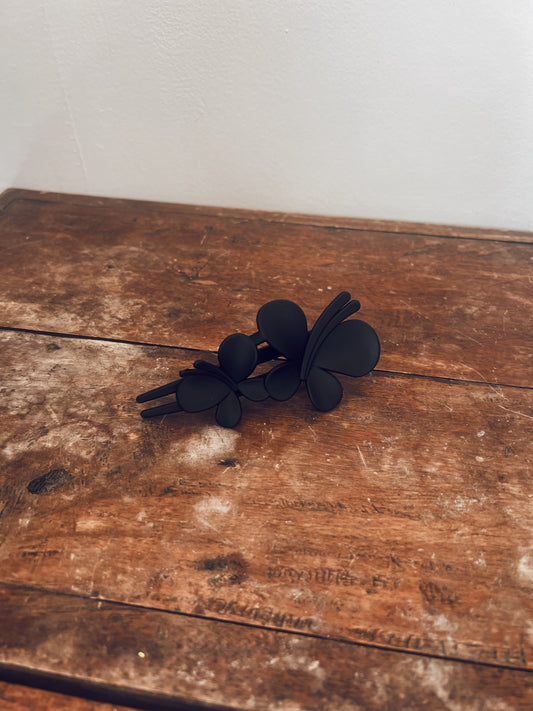Black Butterfly Clip