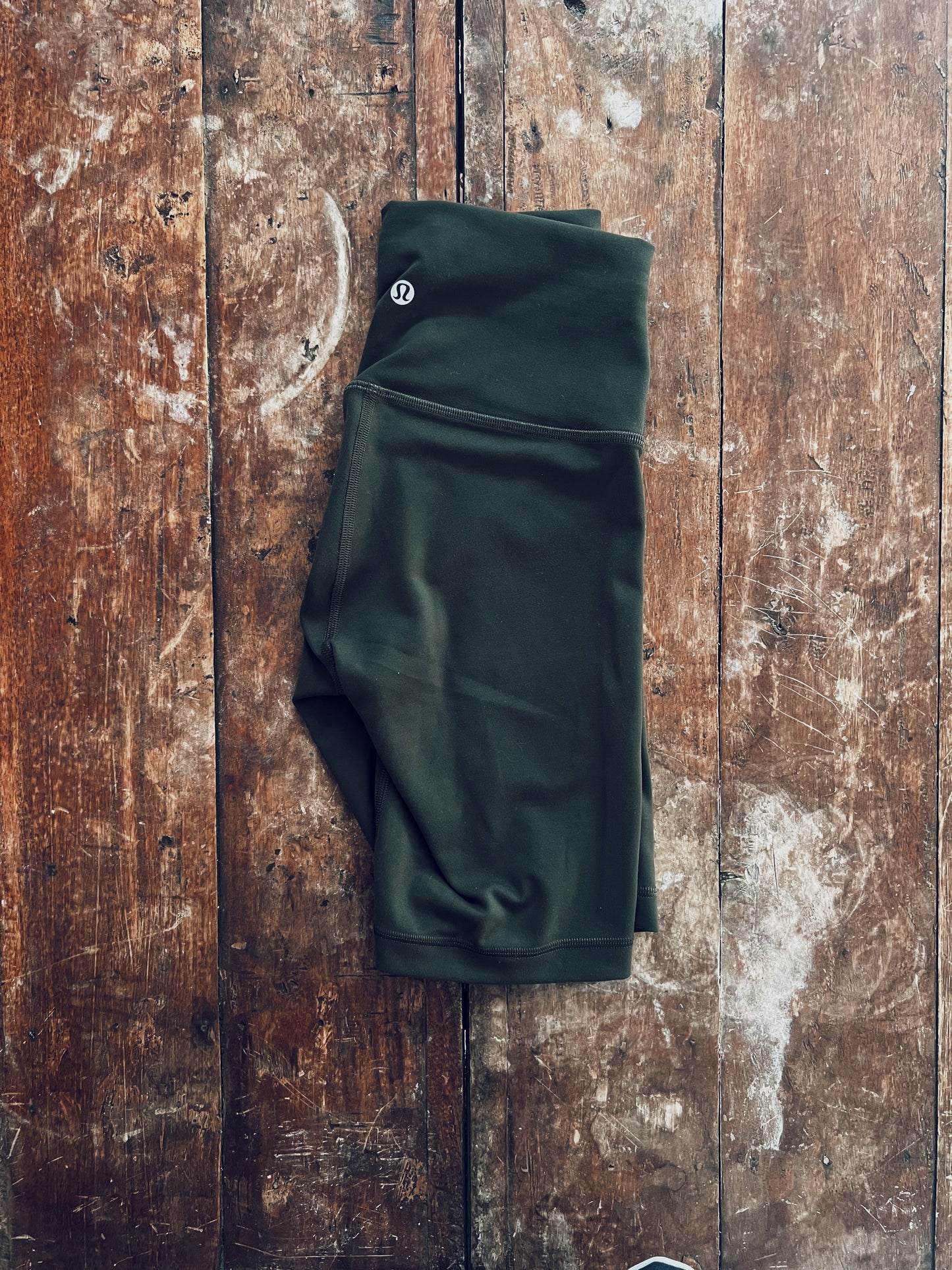 Dark Green Lululemon Athletic Shorts
