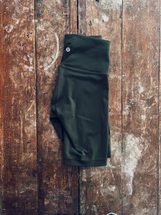 Dark Green Lululemon Athletic Shorts