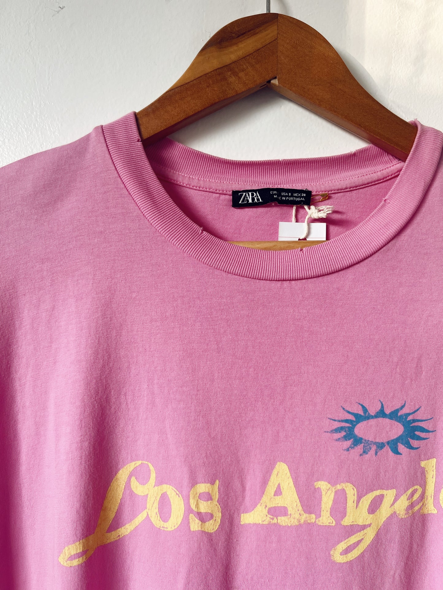 Pink Los Angeles Oversized Tshirt