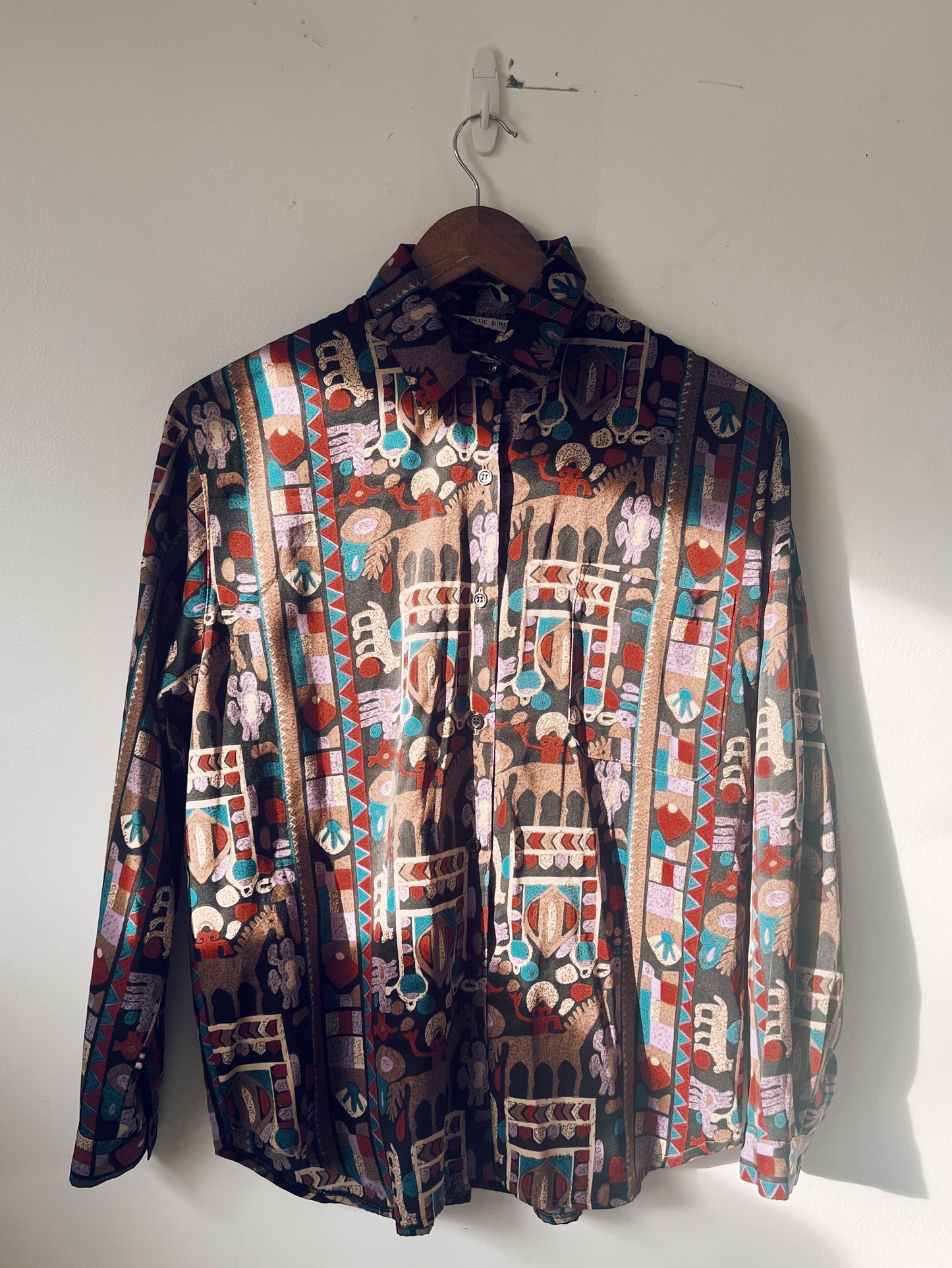 Quirky Printed Long Sleeve Blouse