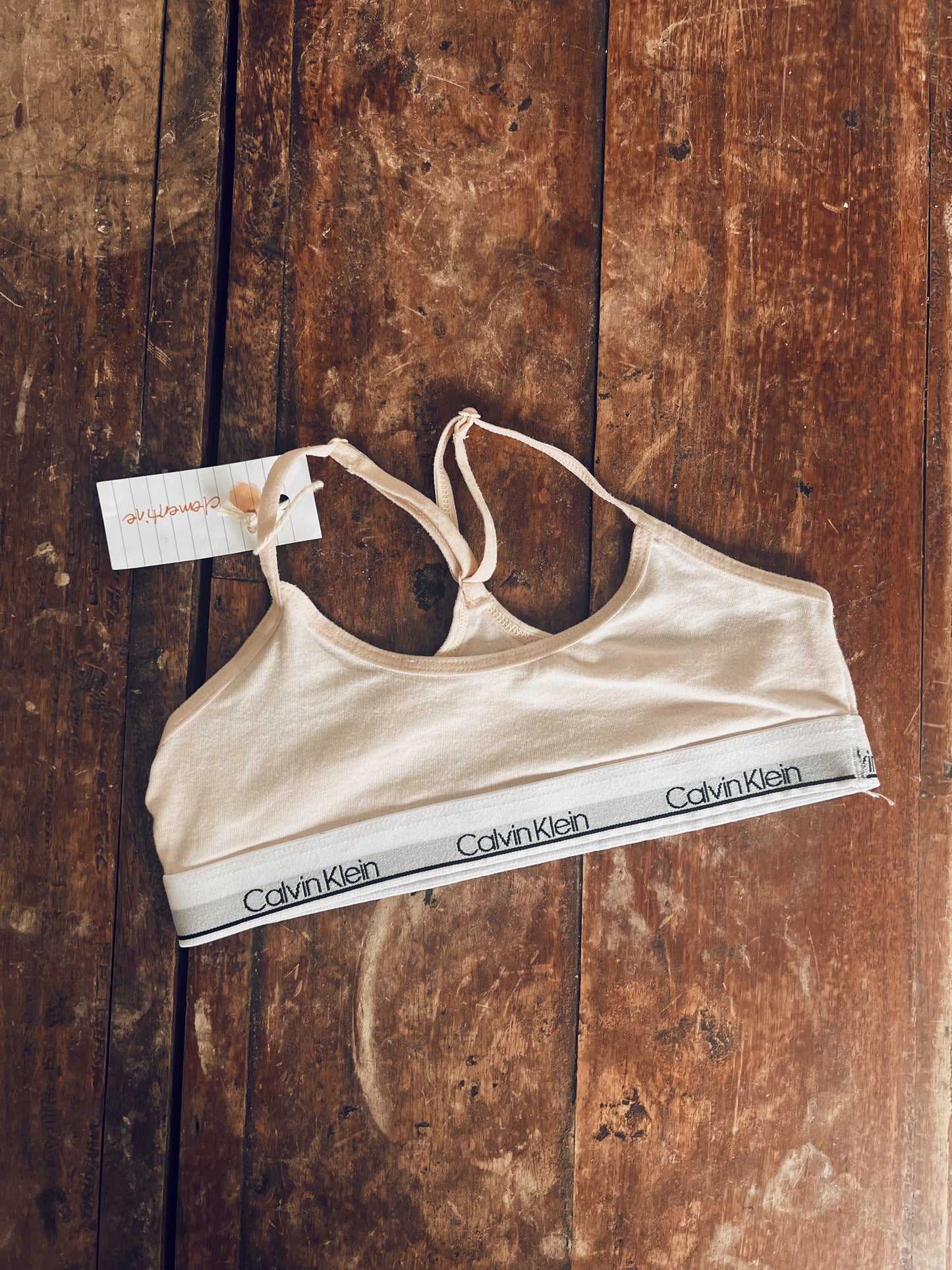 Beige Calvin Klein Bra