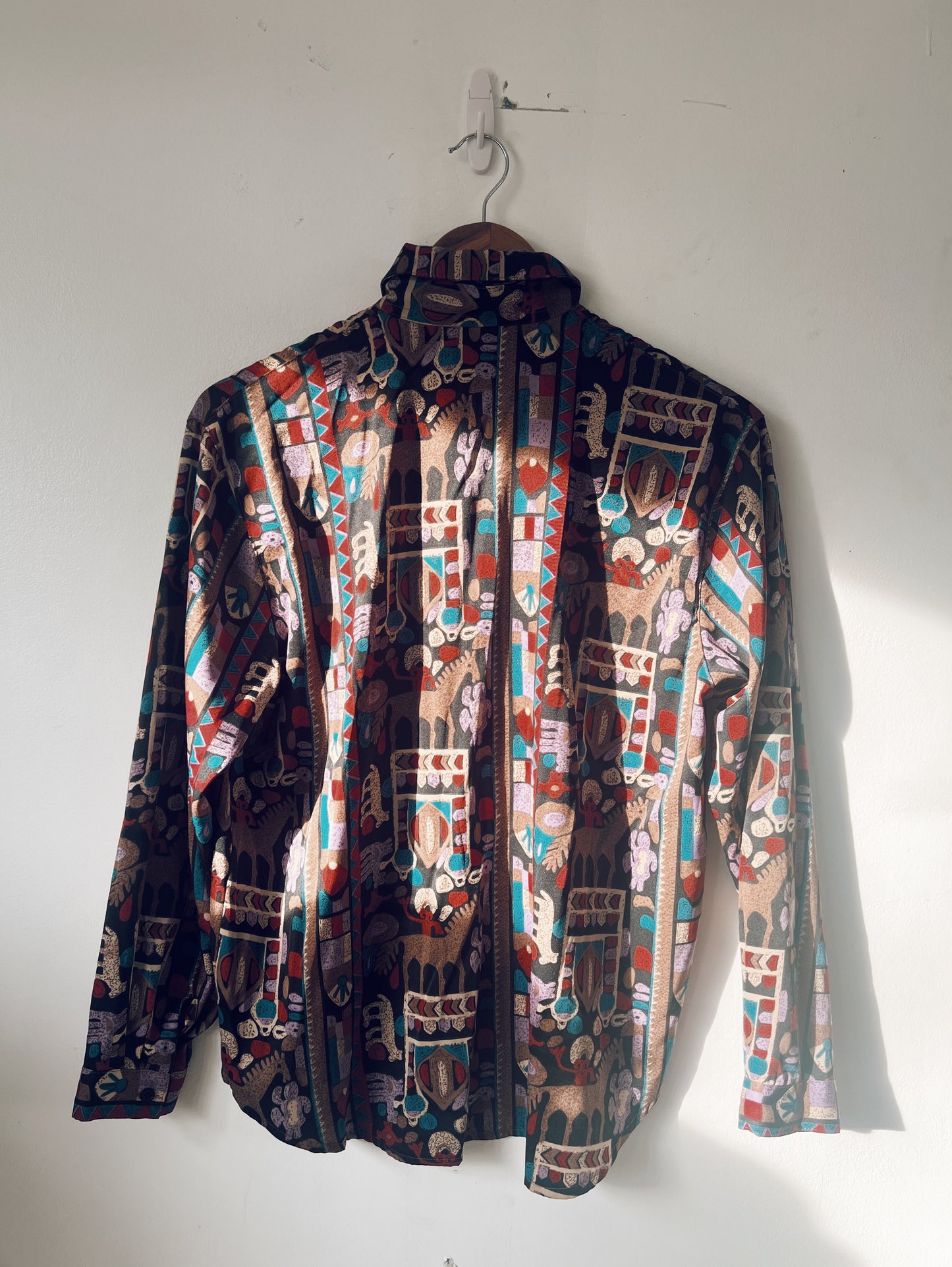 Quirky Printed Long Sleeve Blouse