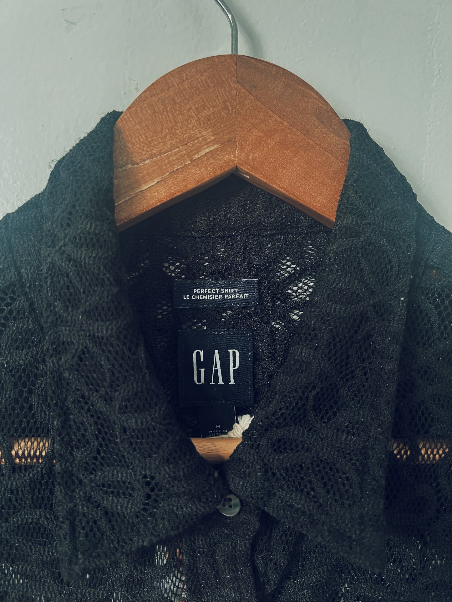 Black Lace Long Sleeve Blouse