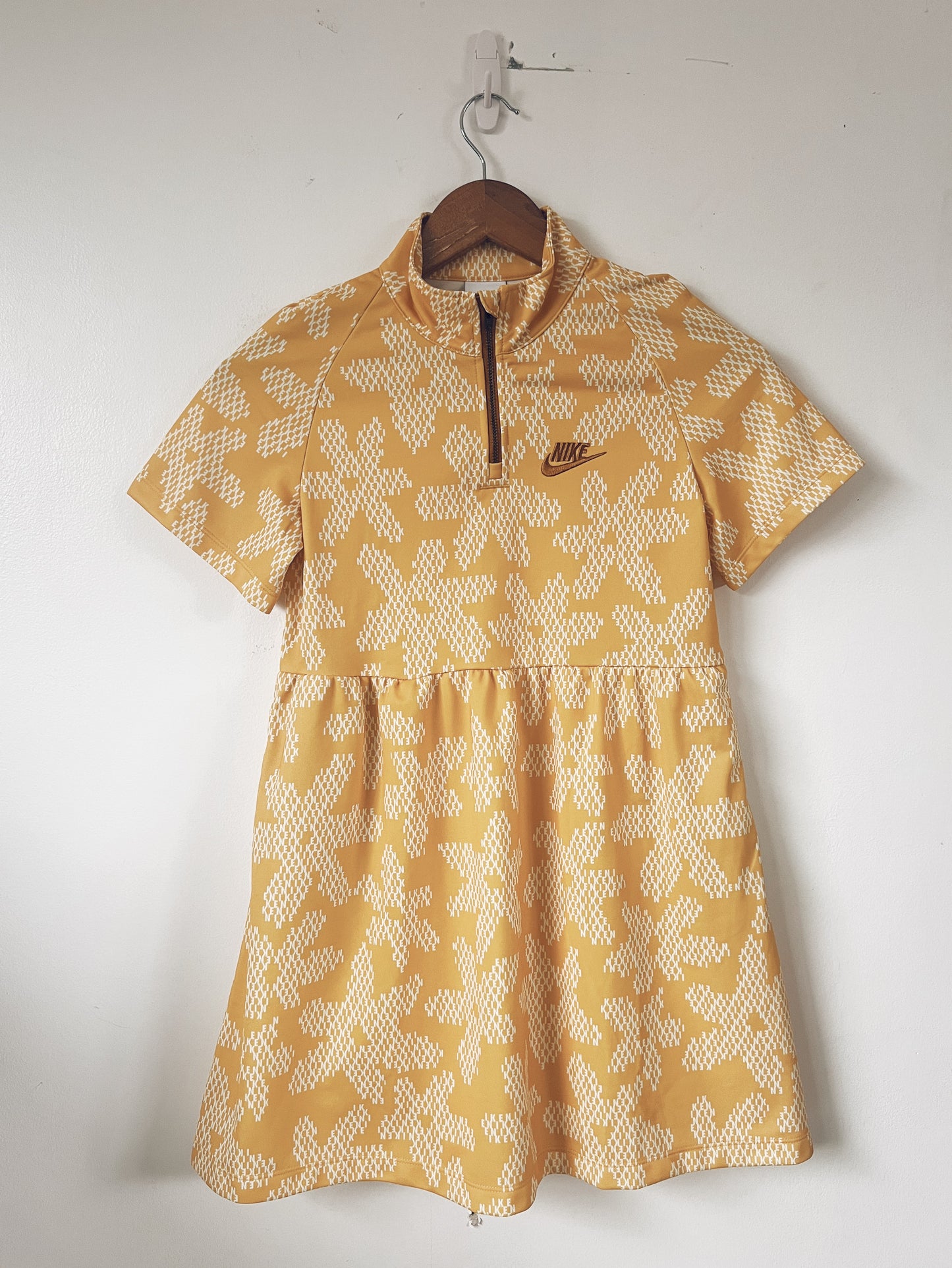 Yellow Nike Short Sleeve Dress