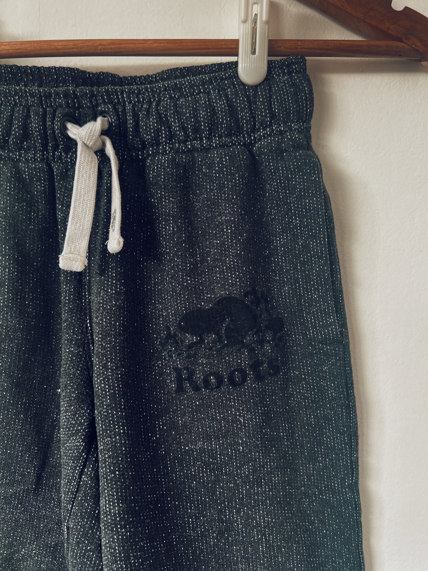 Classic Black Roots Sweatpants with Black Logo