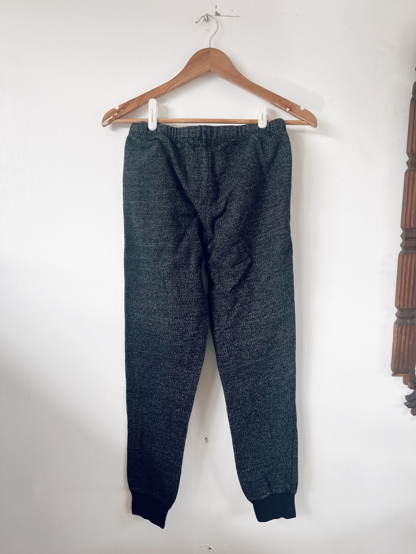 Classic Black Roots Sweatpants with White Logo