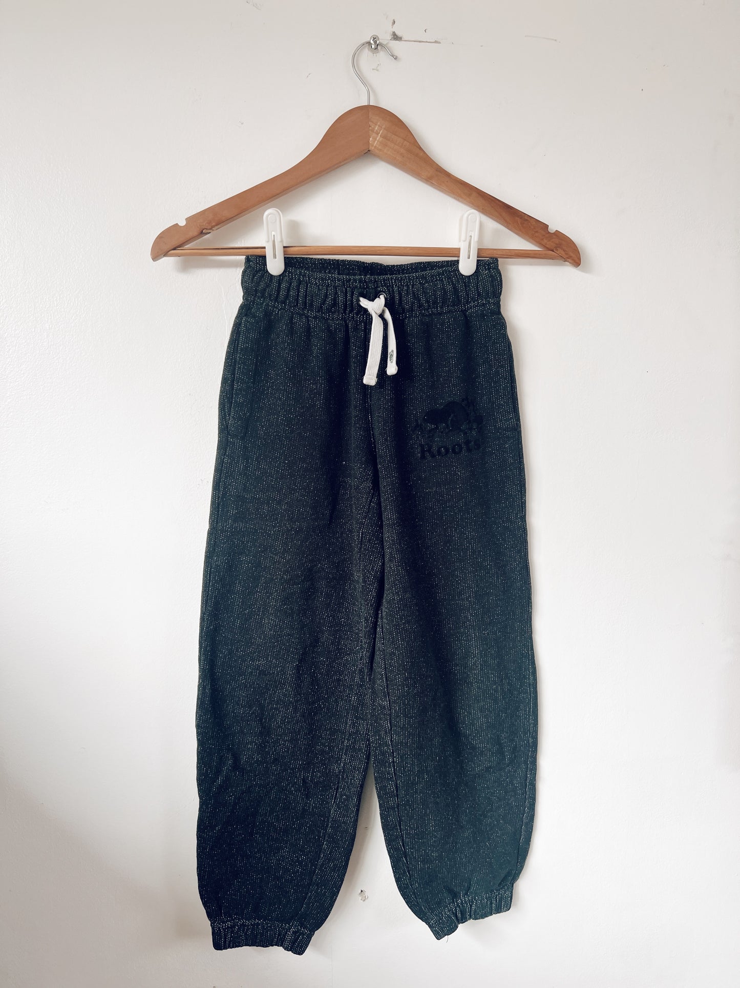 Classic Black Roots Sweatpants with Black Logo