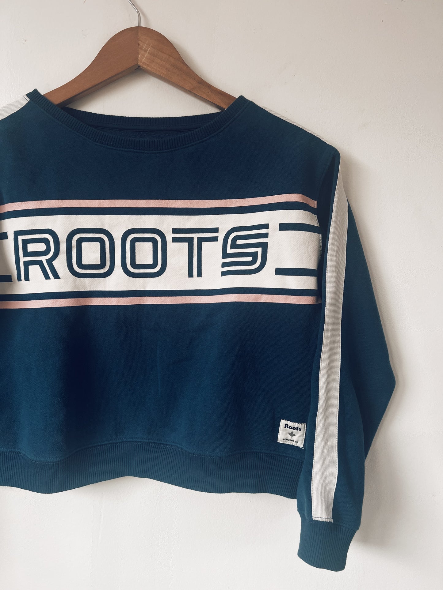 Blue Cropped Roots Sweatshirt