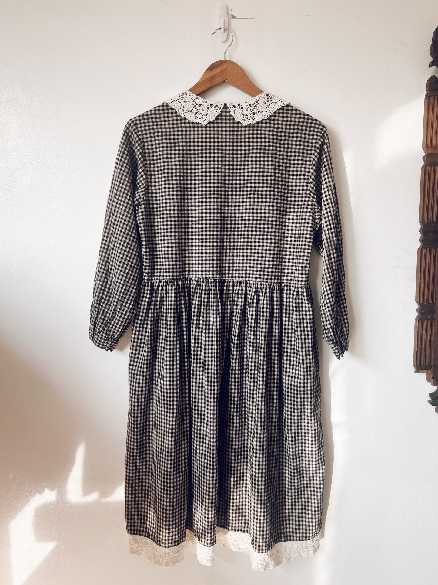 Brown and Black Checkered Dress