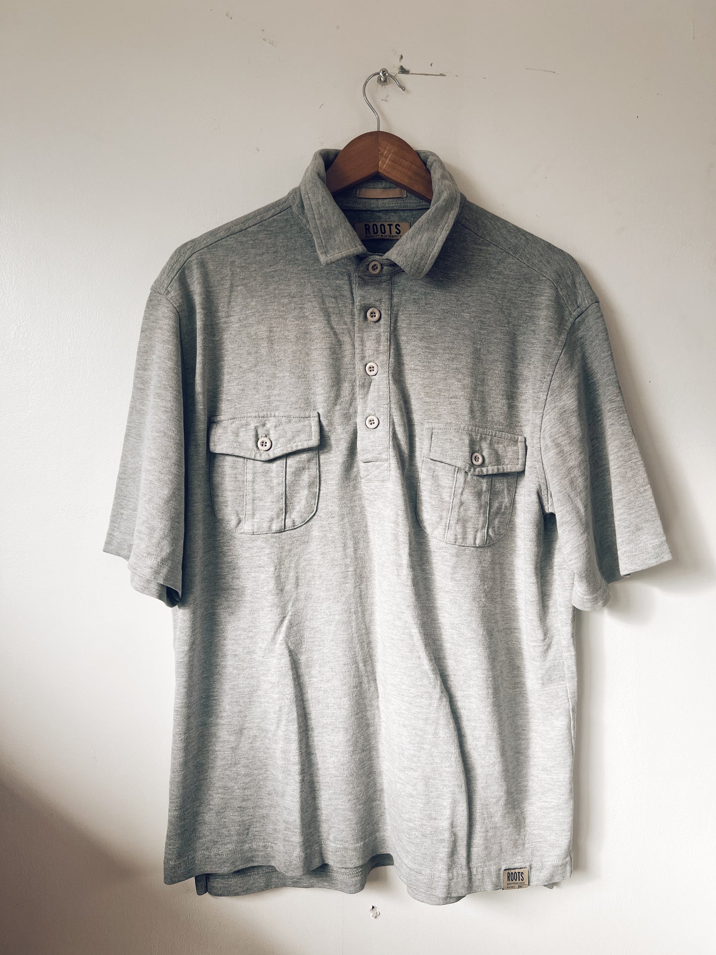 Vintage Roots Grey Polo Shirt