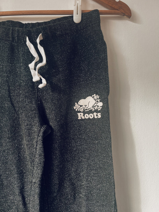 Classic Black Roots Sweatpants with Logo