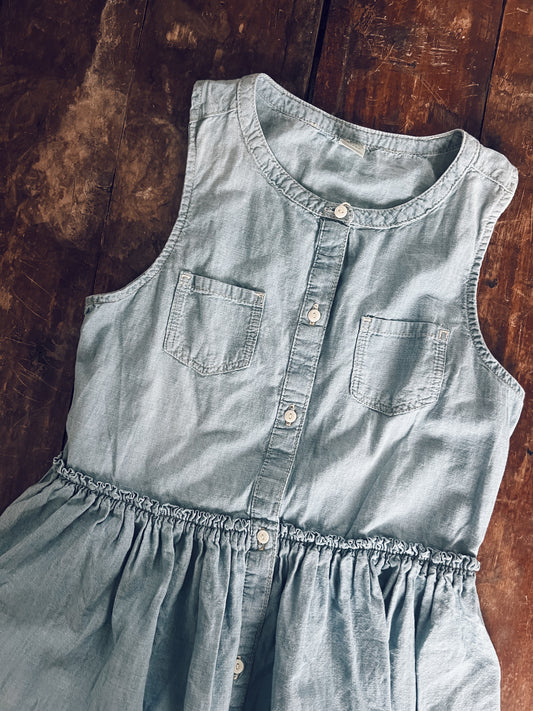 Denim Short Sleeve Dress