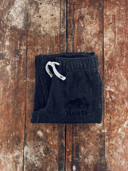 Classic Black Roots Sweatpants with Black Logo