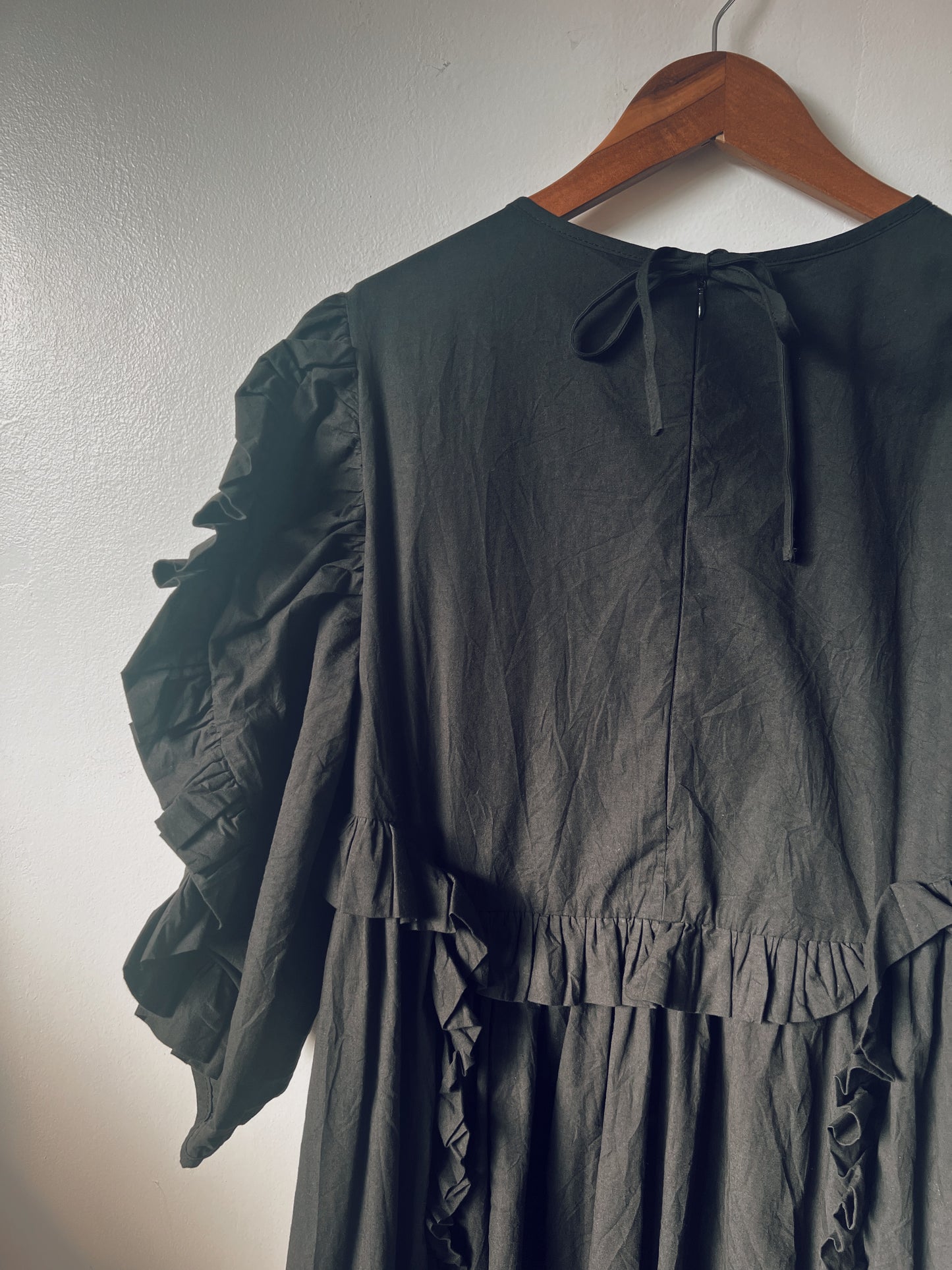 Dramatic Ruffle Short Sleeve Dress