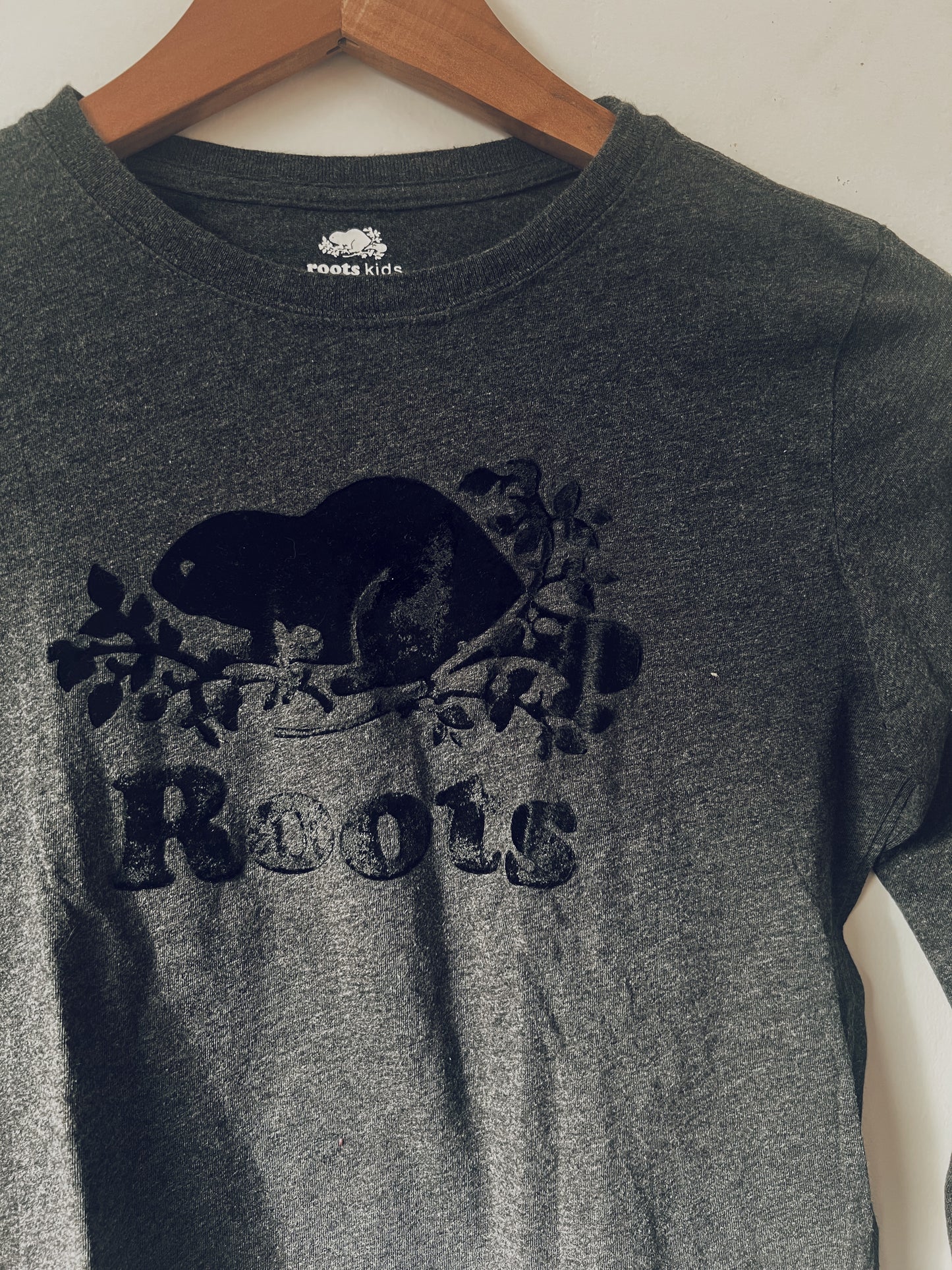 Dark Grey Roots Long Sleeve Top