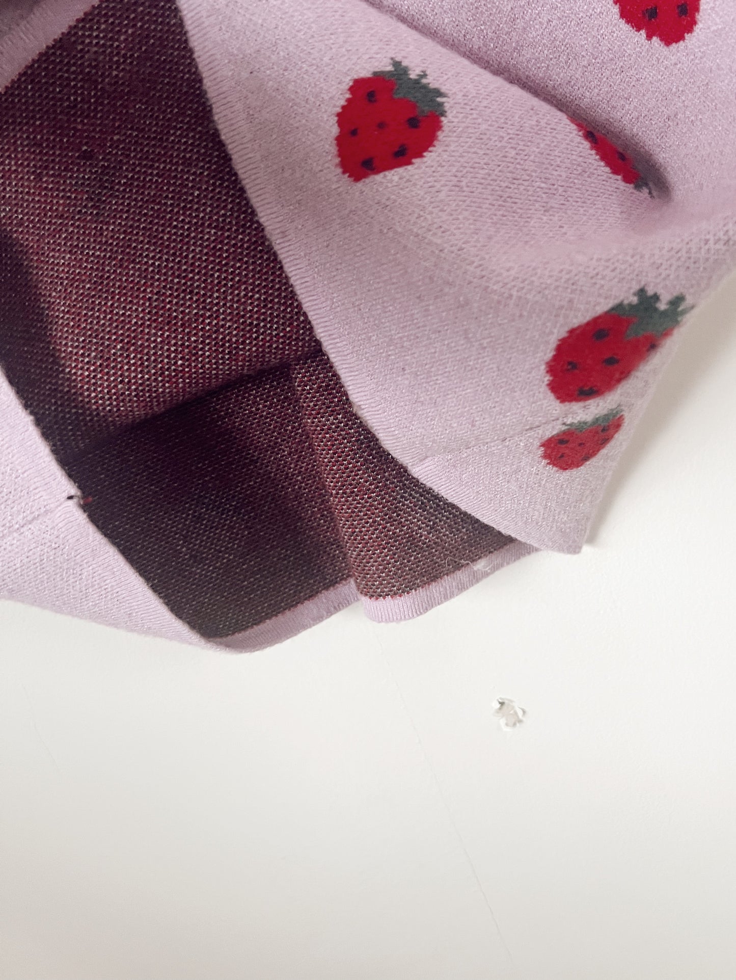 Strawberry Knit Strap Dress