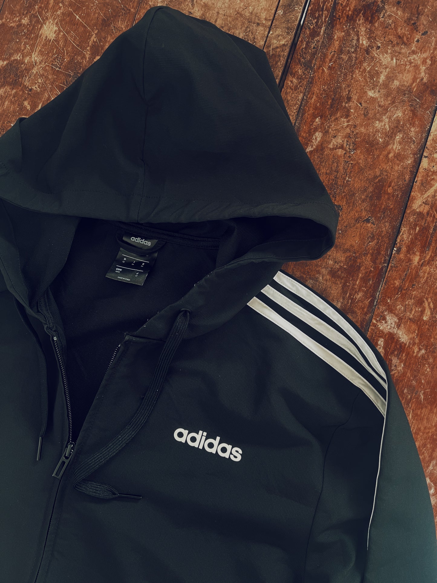 Classic Black Adidas Jacket