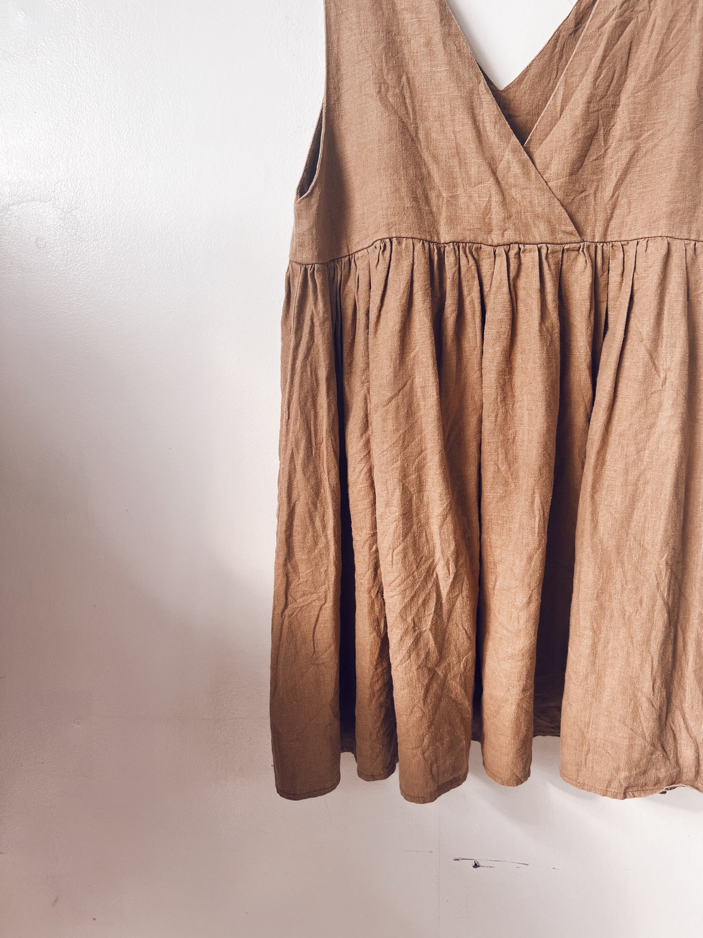 Brown Sleeveless Dress