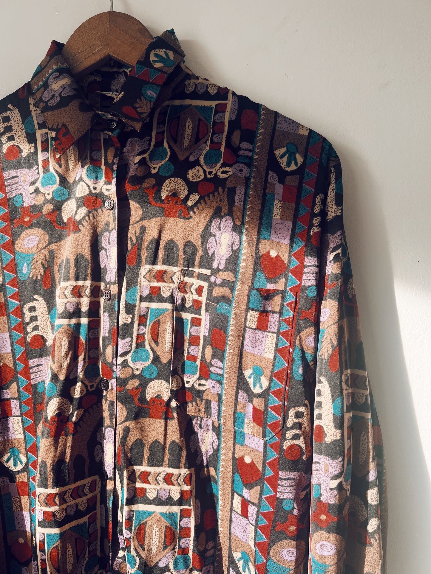 Quirky Printed Long Sleeve Blouse