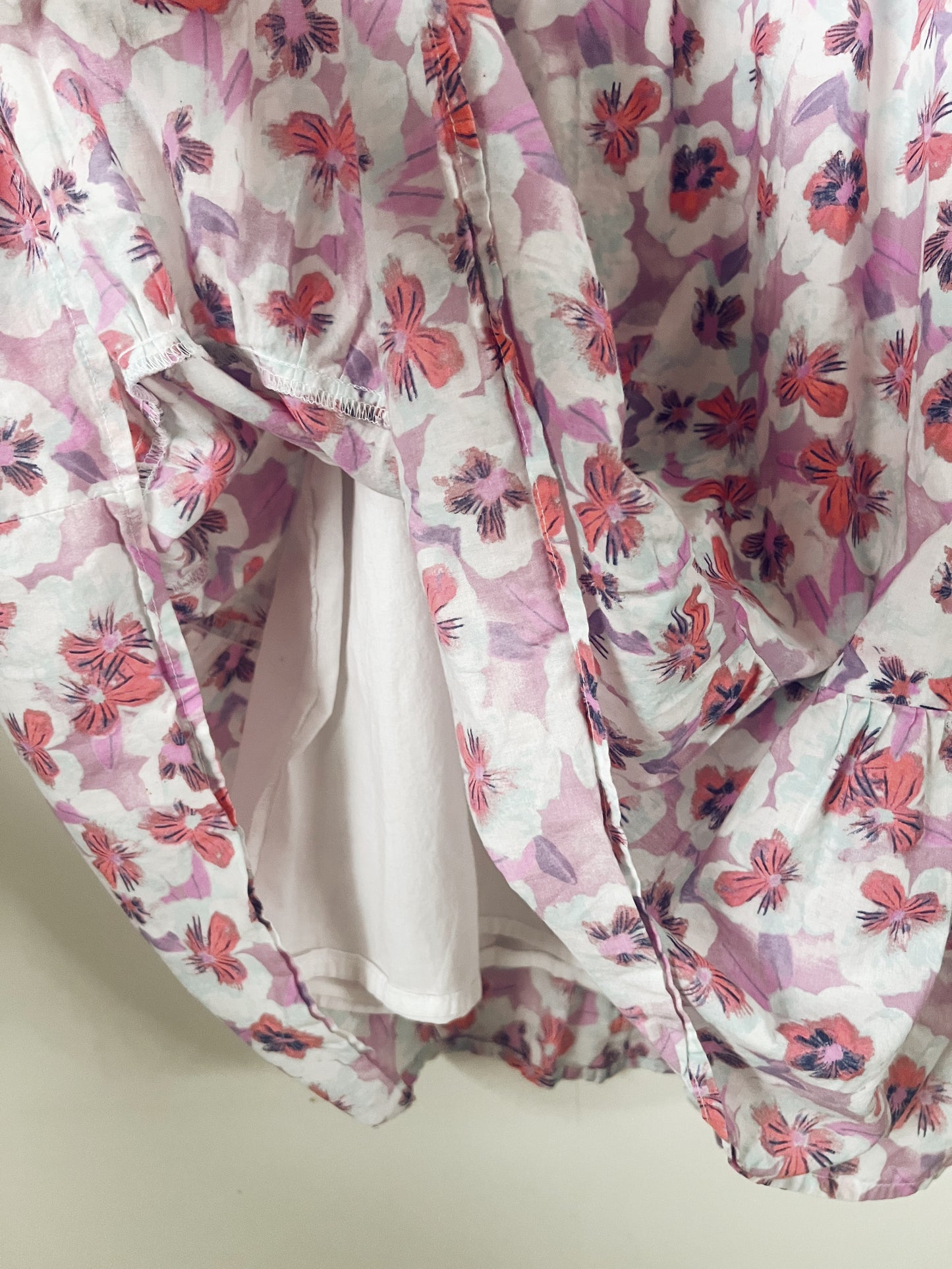 Purple / Pink Floral Sleeveless Maxi Dress