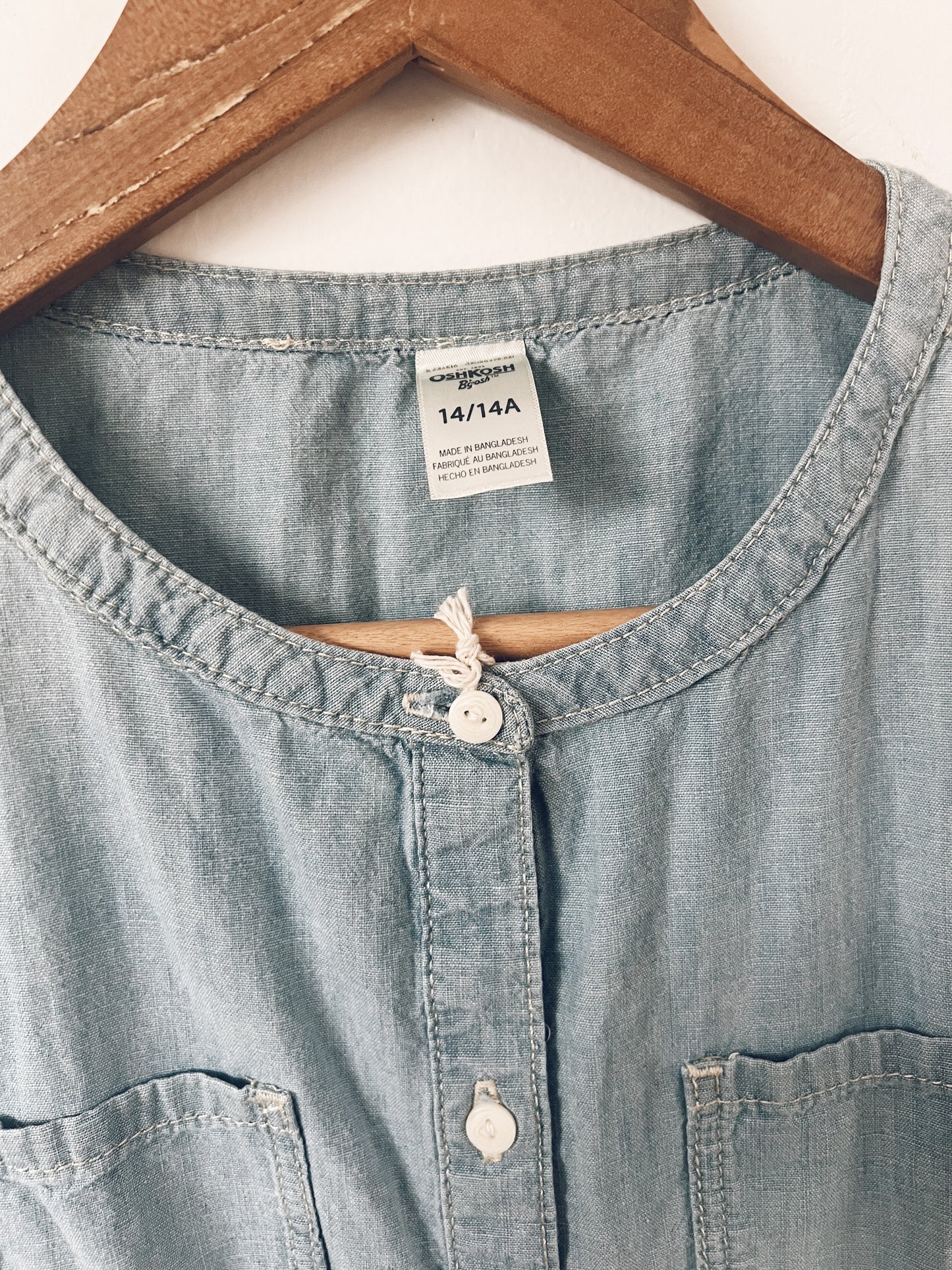 Denim Short Sleeve Dress