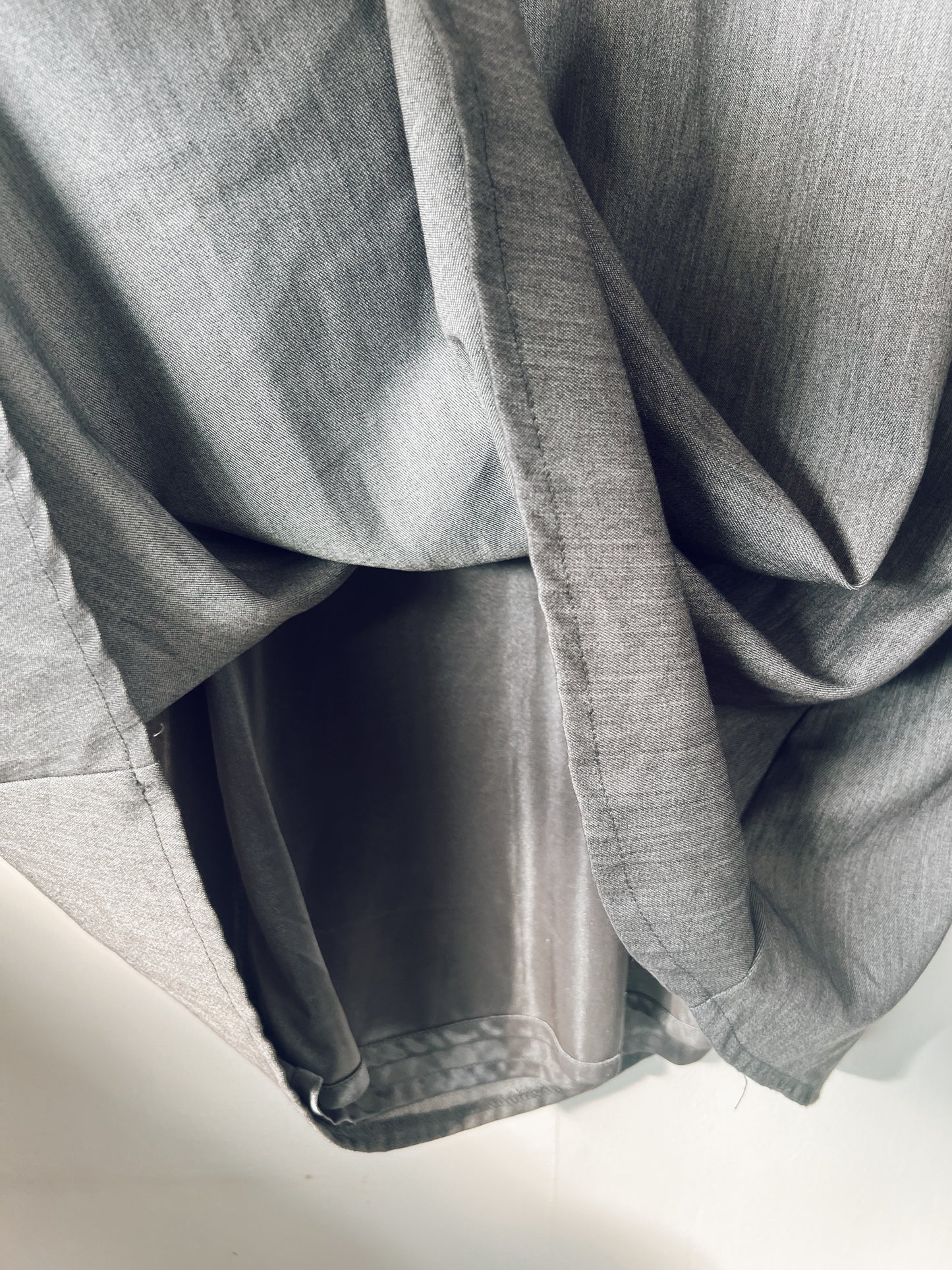 Grey Dress with White Collar