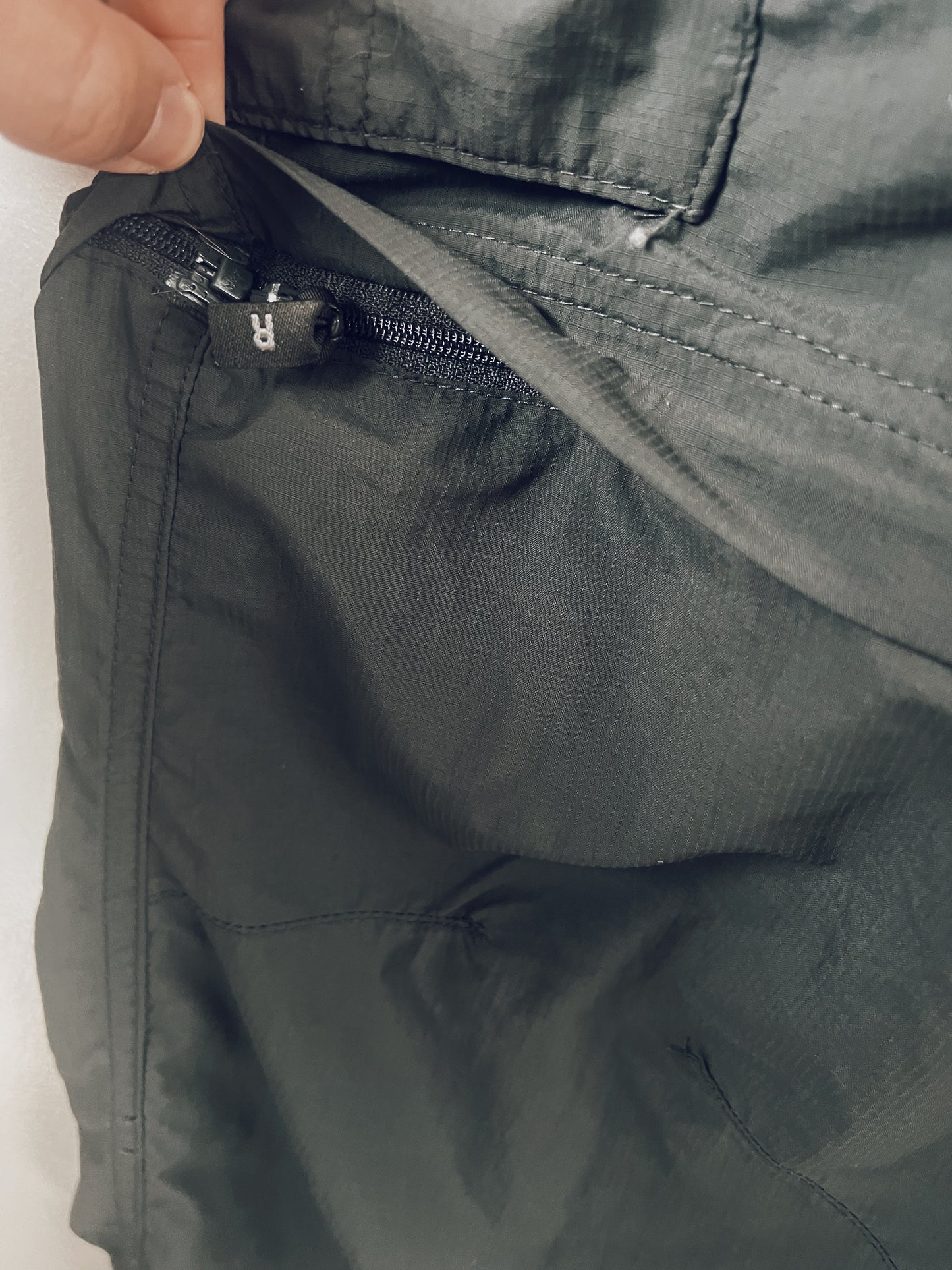 Grey Convertible Cargo Pants