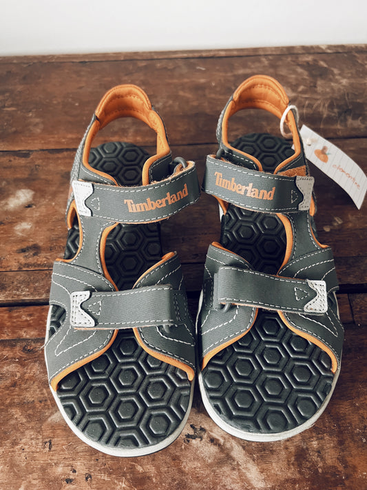 Kids' Grey and Orange Sandals