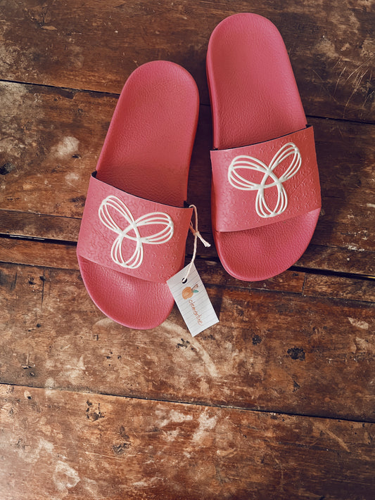 Hot Hot Hot Pink Slip Ons