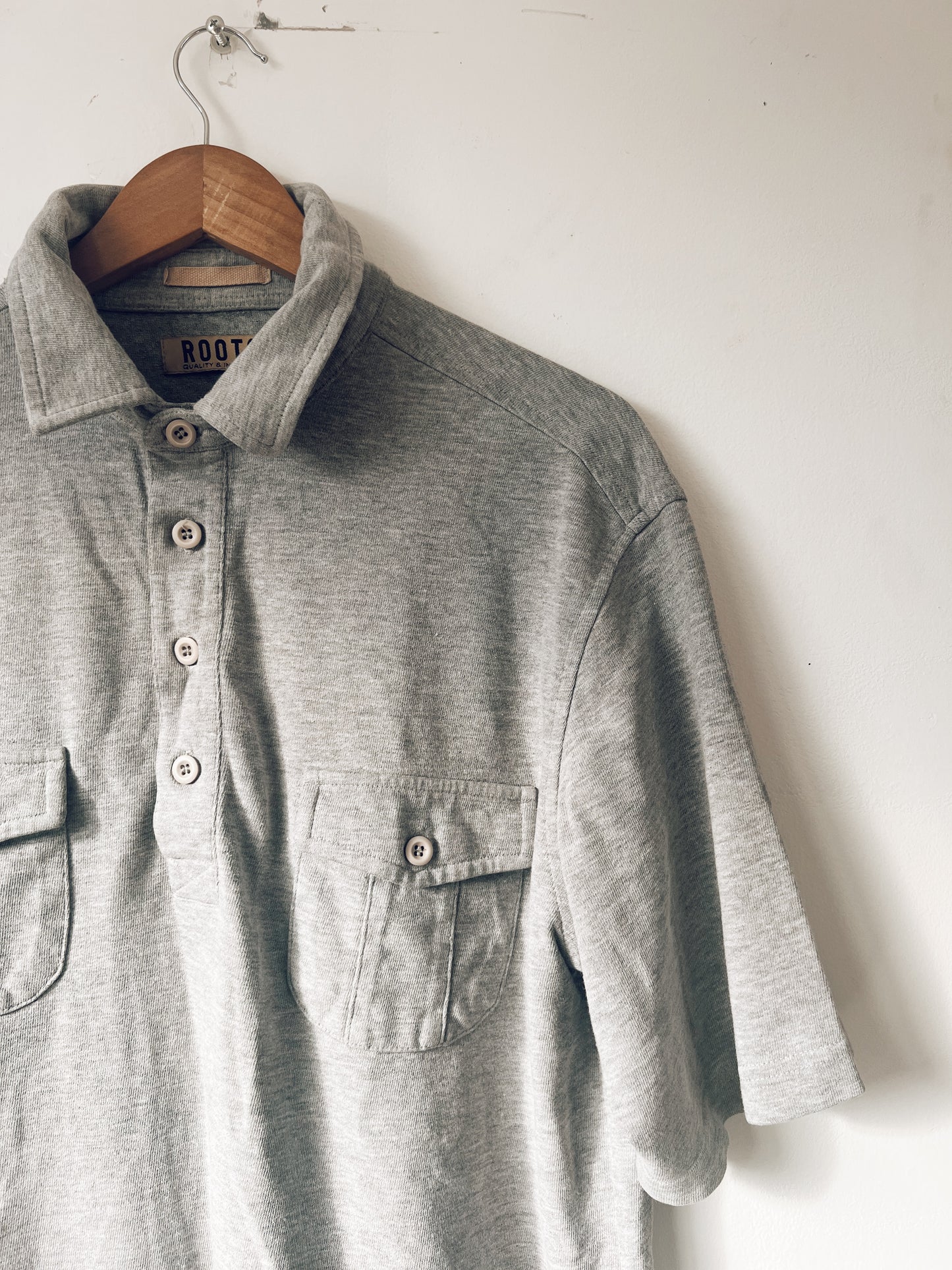 Vintage Roots Grey Polo Shirt