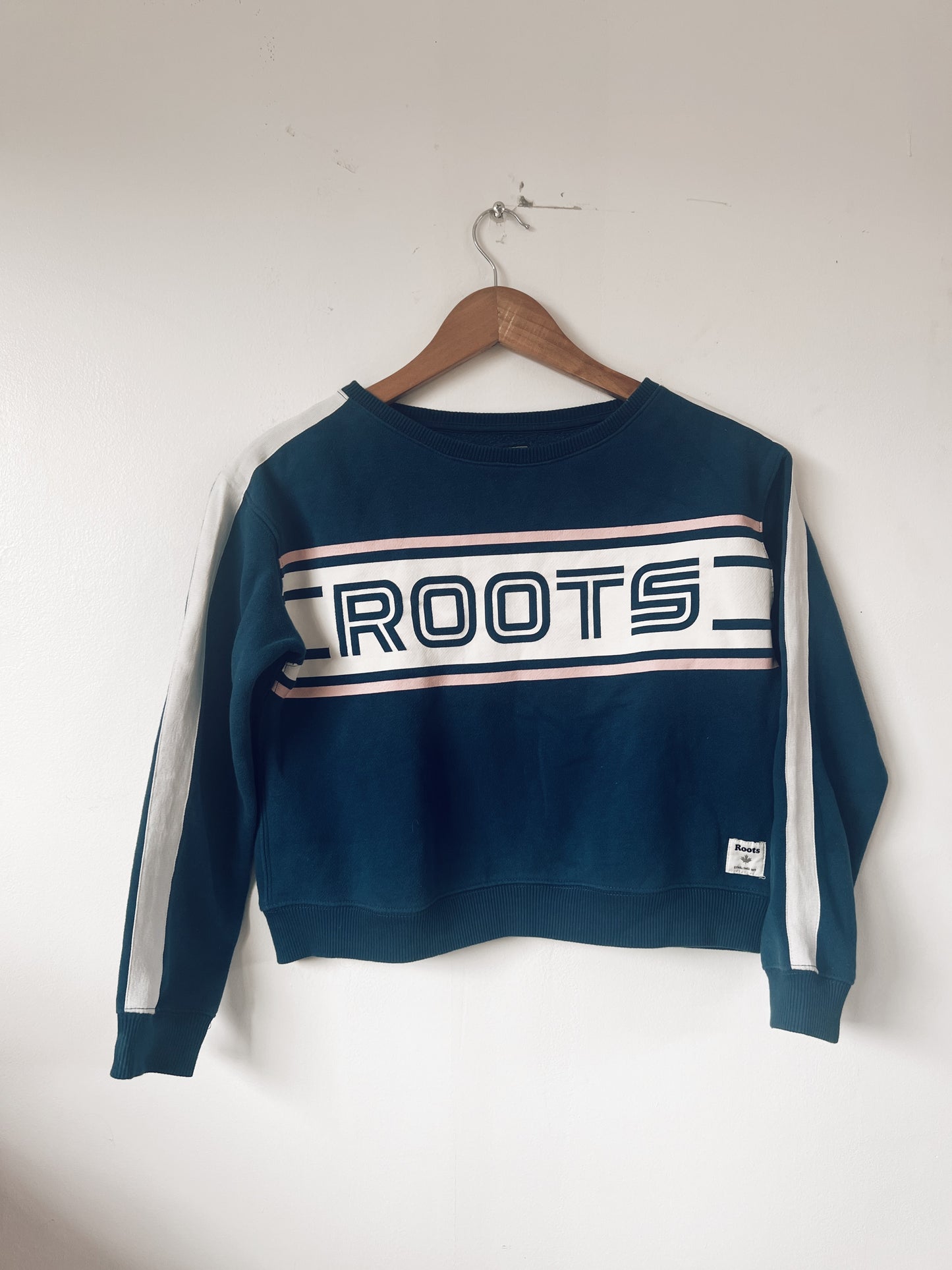 Blue Cropped Roots Sweatshirt