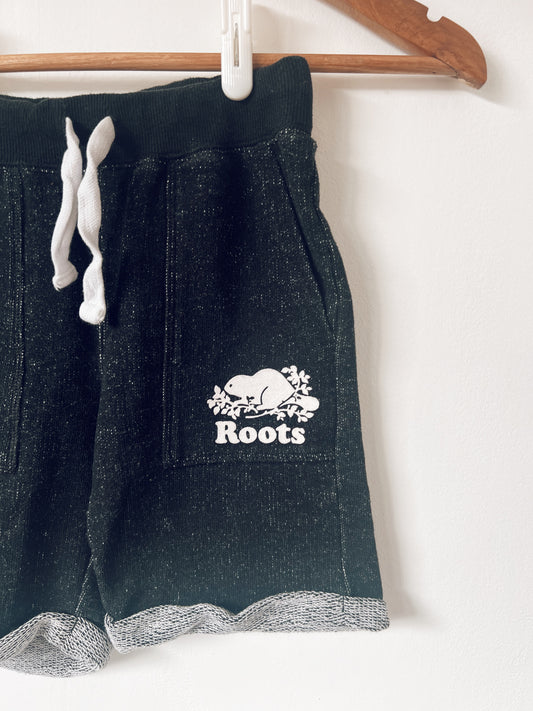 Classic Black Roots Shorts with Logo