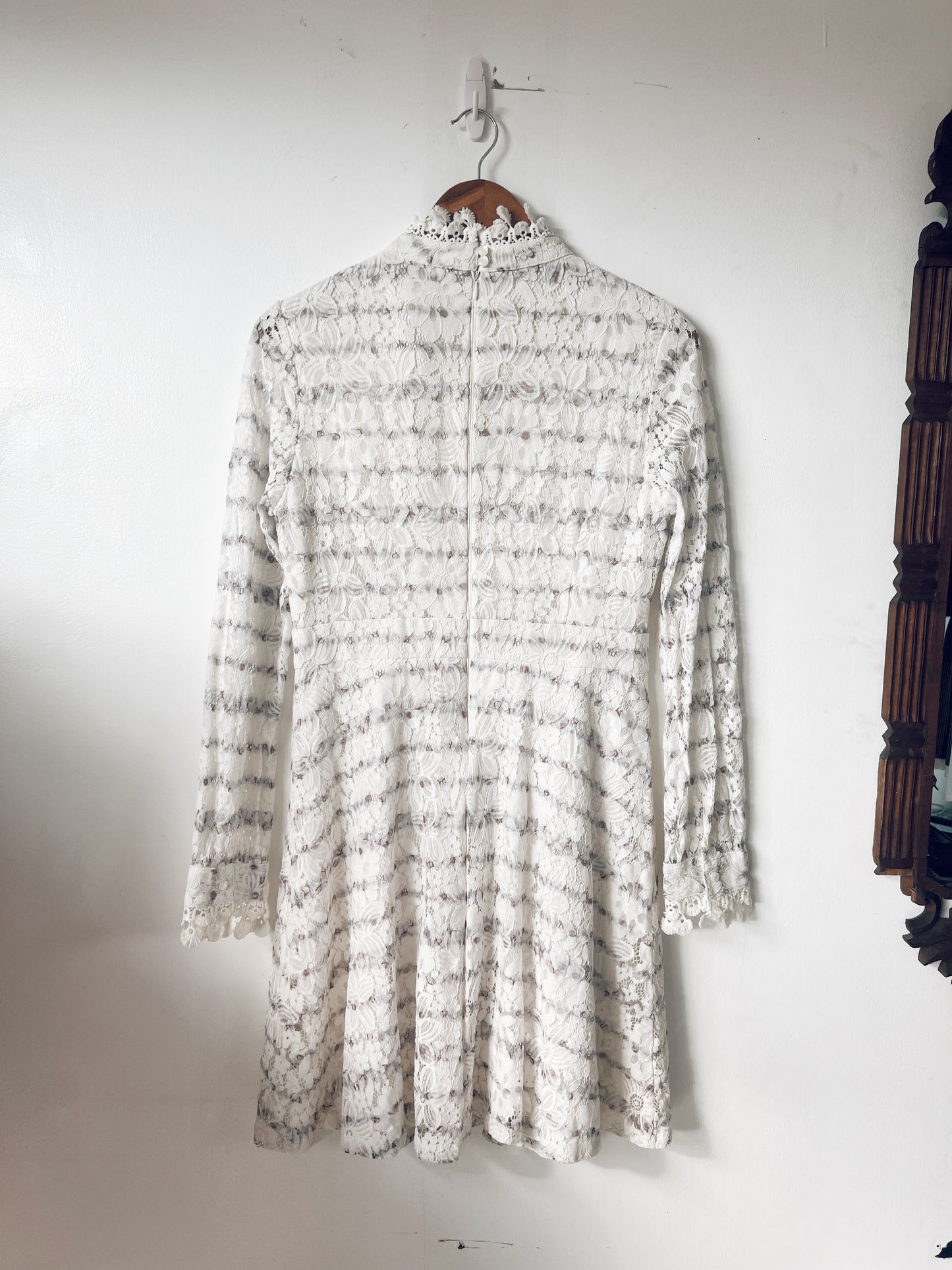 Beautiful Floral Lace Long Sleeve Dress