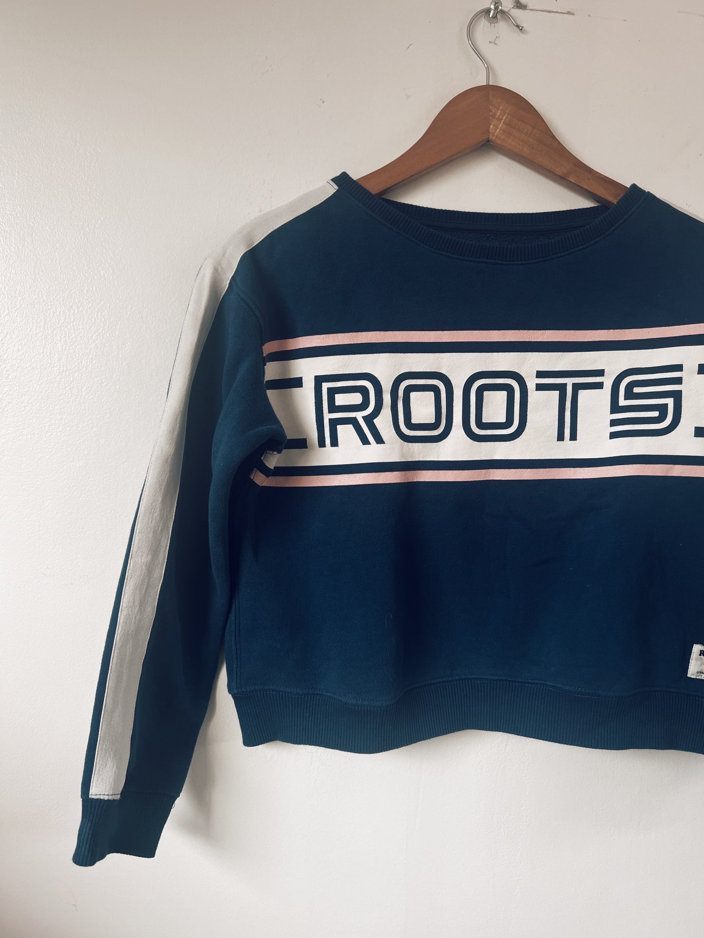 Blue Cropped Roots Sweatshirt