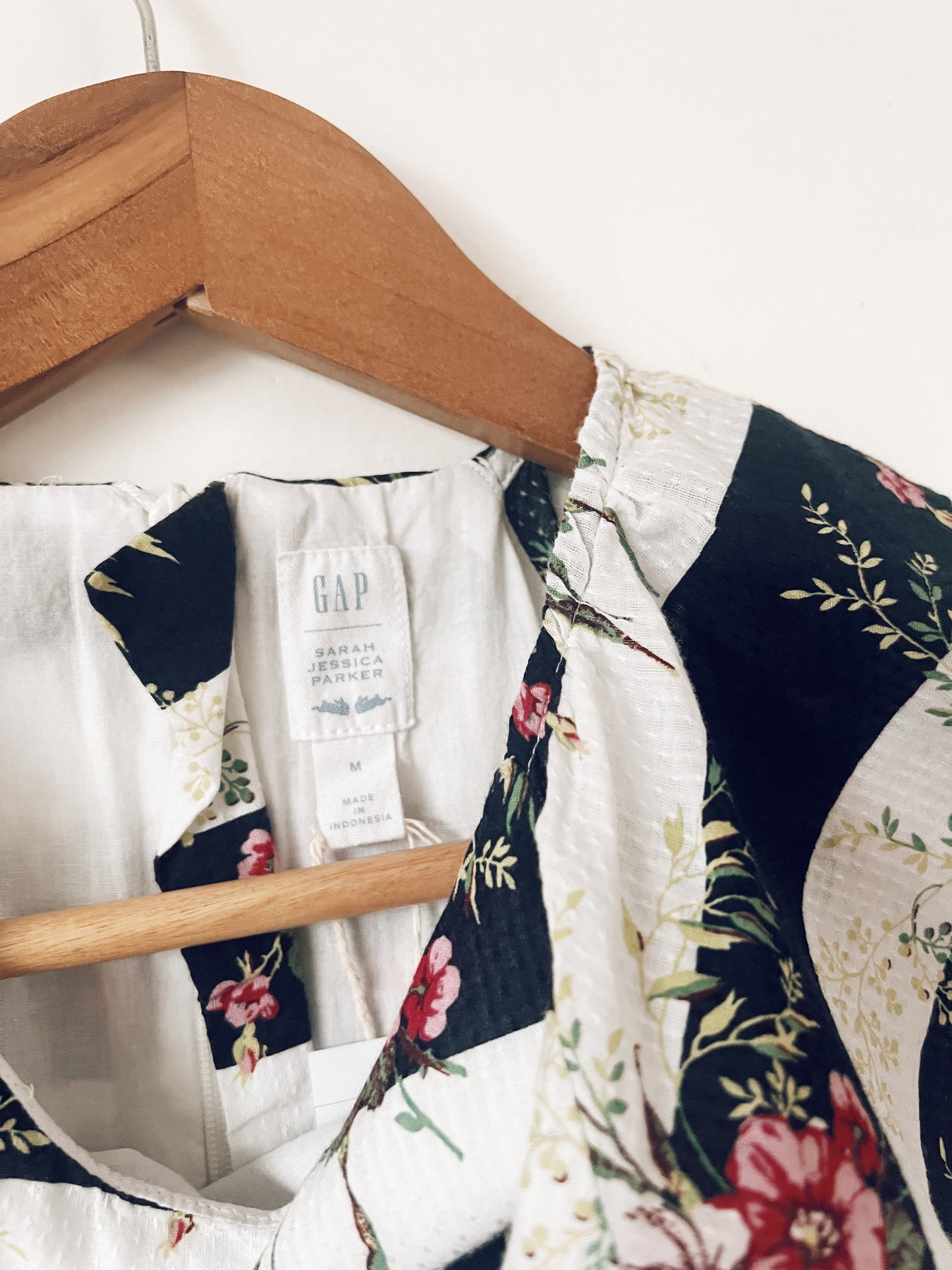 Stripes and Floral Short Sleeve Dress