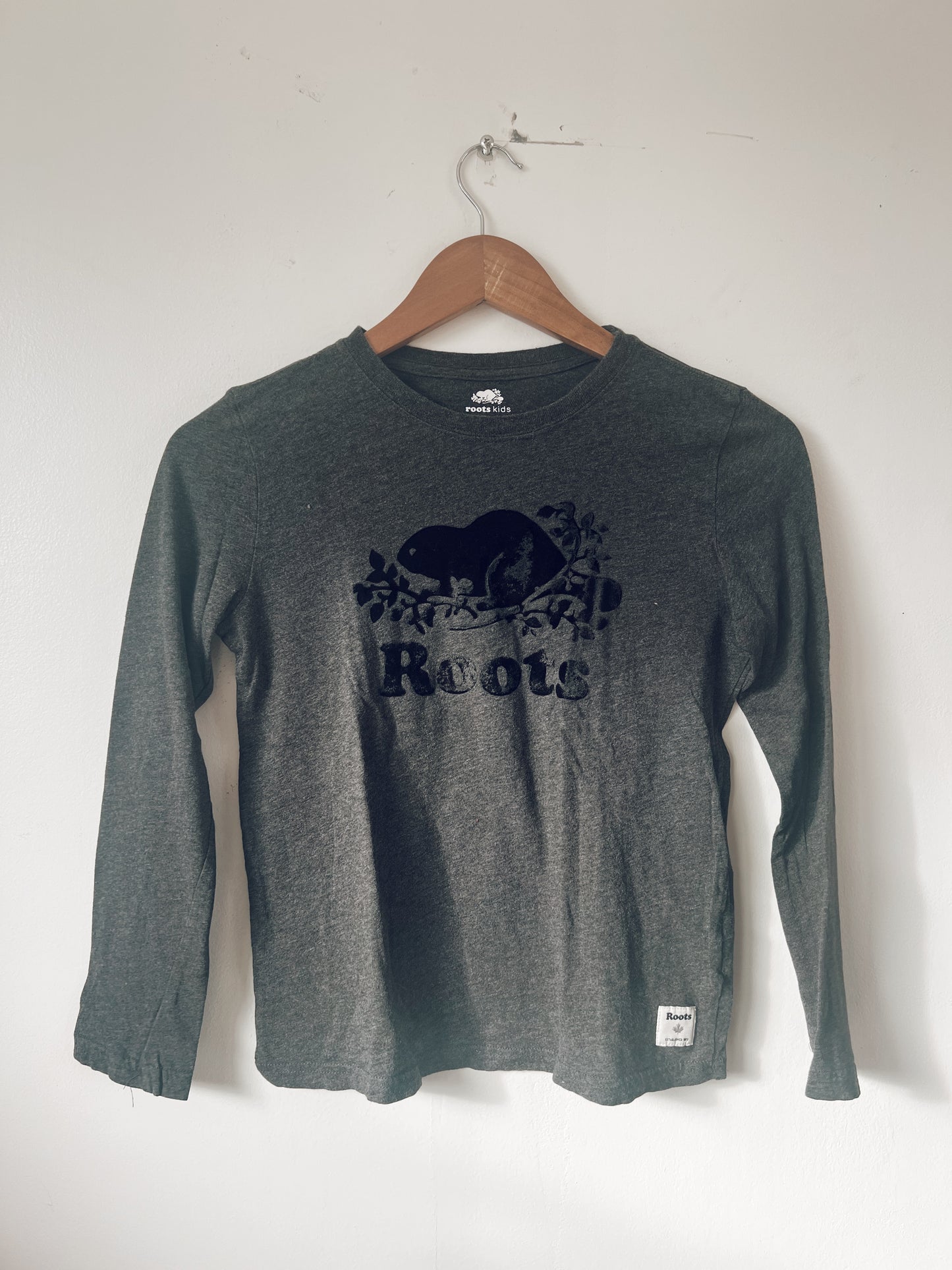 Dark Grey Roots Long Sleeve Top