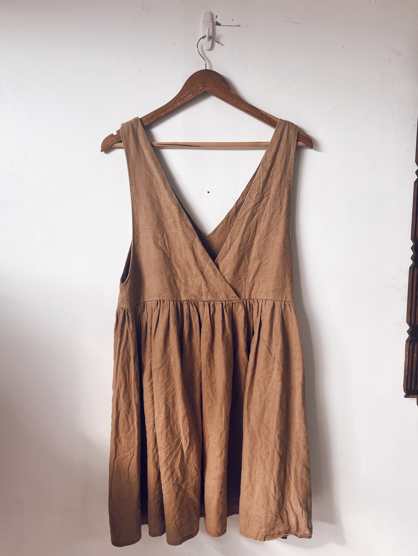 Brown Sleeveless Dress